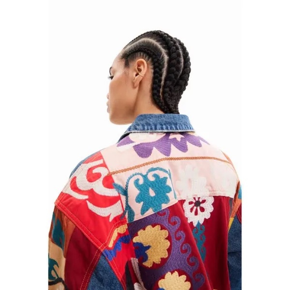 Size M NWT Desigual Sebastiana Denim Jacket - Picture 8 of 16